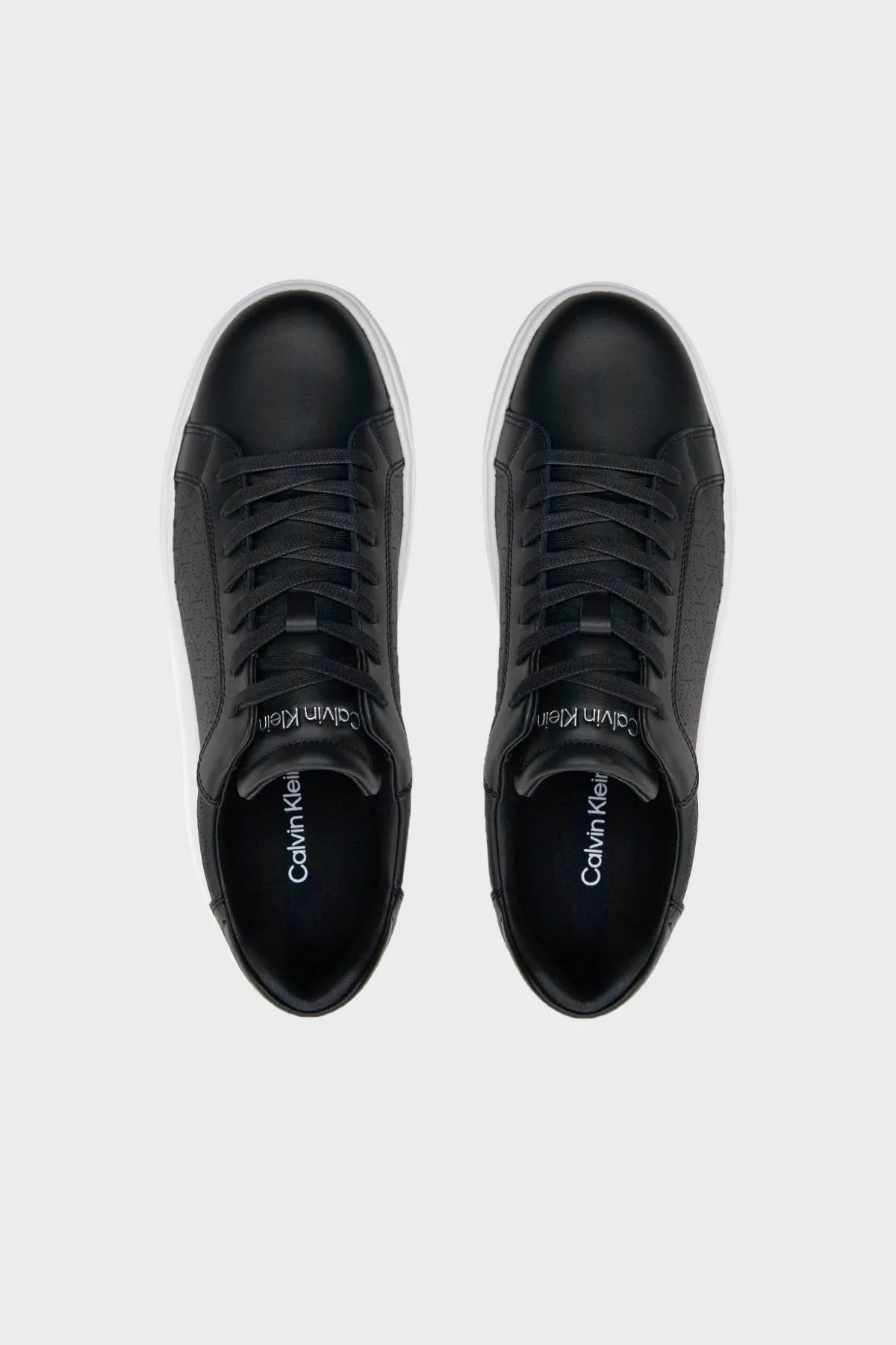Calvin Klein Deri Sneaker HM0HM014290GM Erkek Ayakkabı HM0HM01429 0GM SİYAH - 5