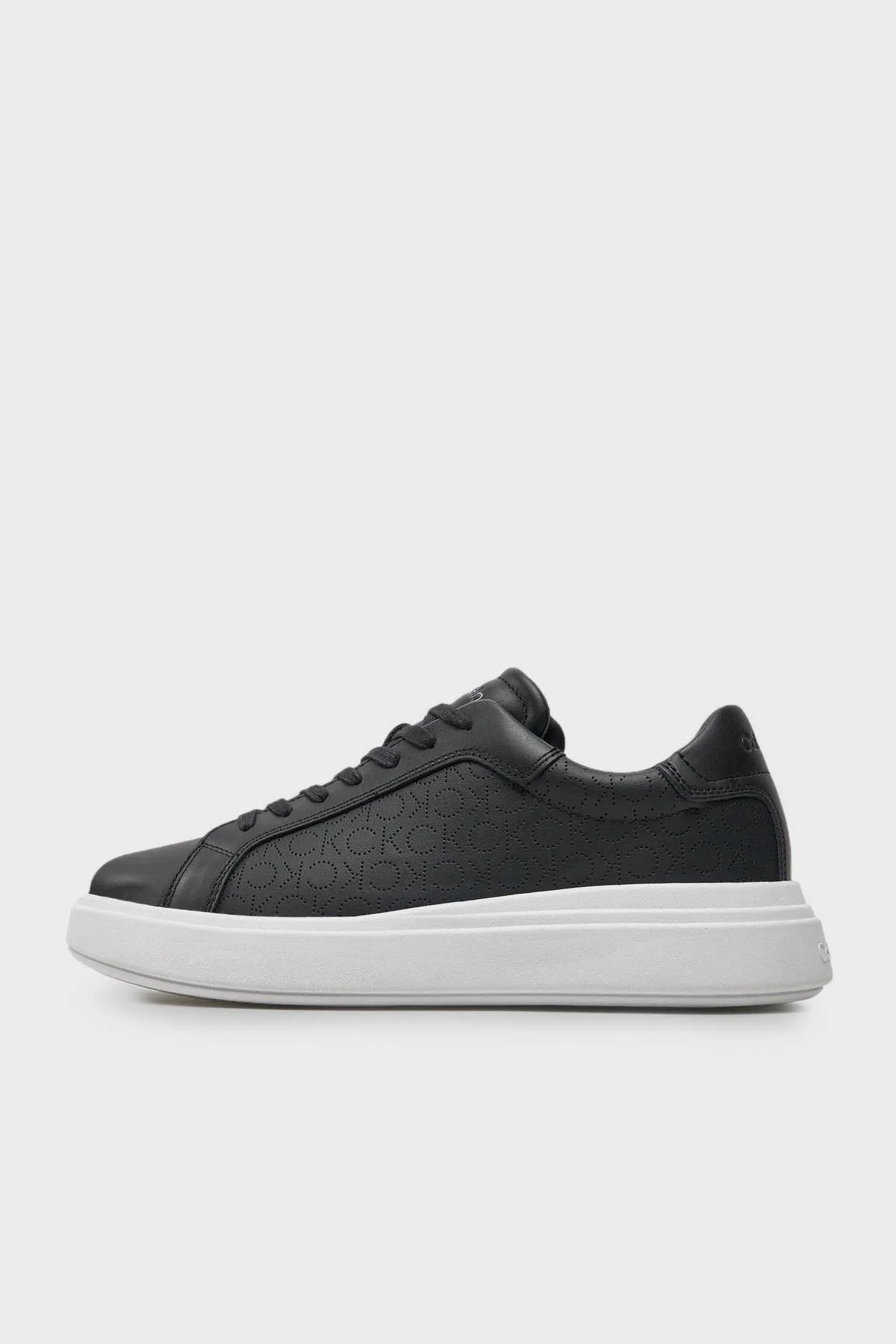 Calvin Klein Deri Sneaker HM0HM014290GM Erkek Ayakkabı HM0HM01429 0GM SİYAH - 10