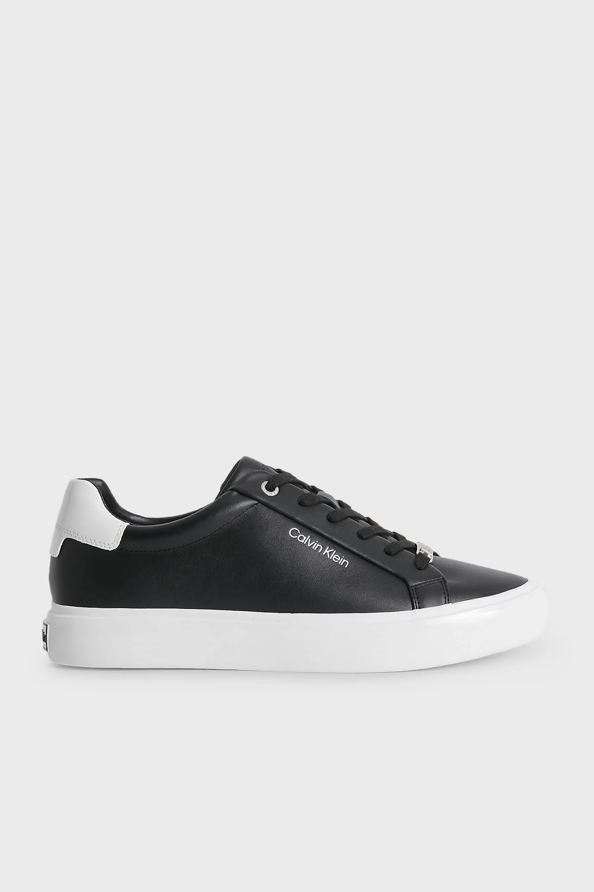 Calvin Klein Deri Sneaker HW0HW01406BEH Bayan Ayakkabı HW0HW01406 BEH SİYAH - 1