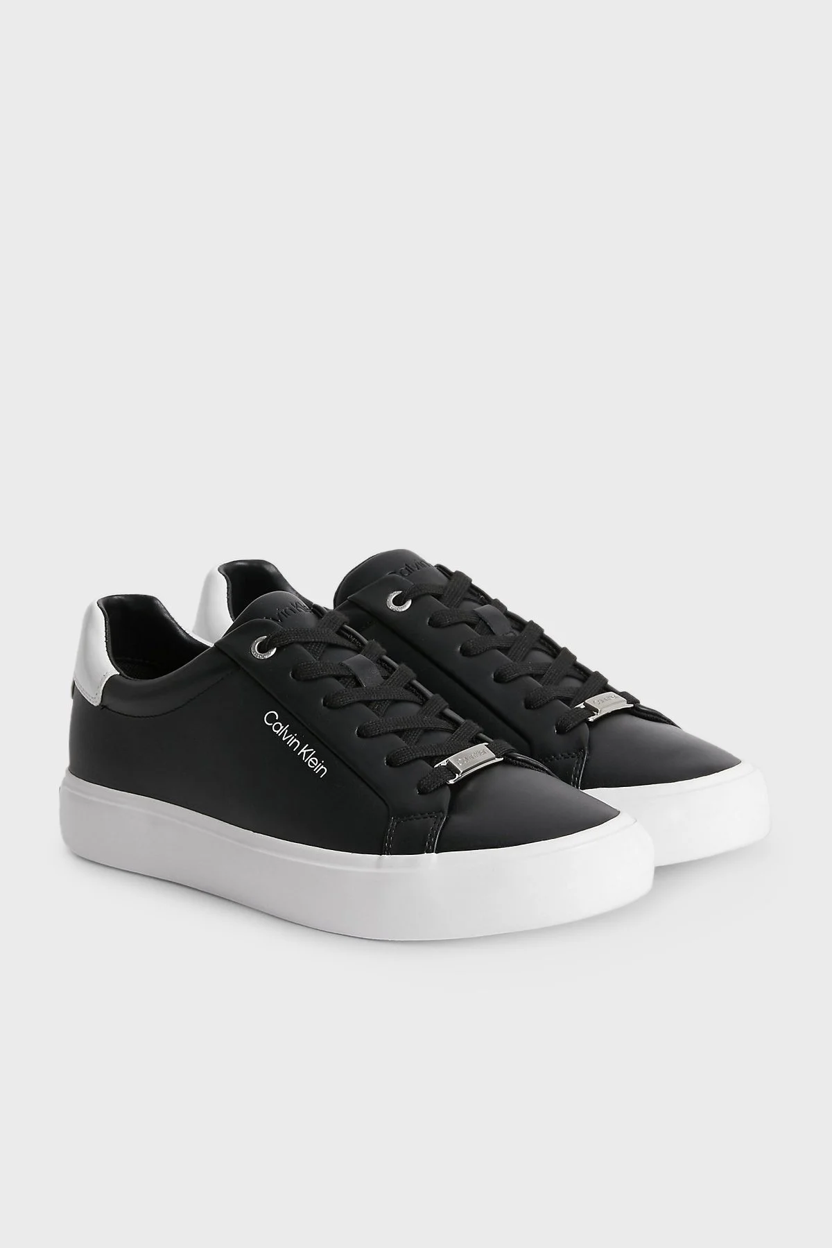 Calvin Klein Deri Sneaker HW0HW01406BEH Bayan Ayakkabı HW0HW01406 BEH SİYAH - 4