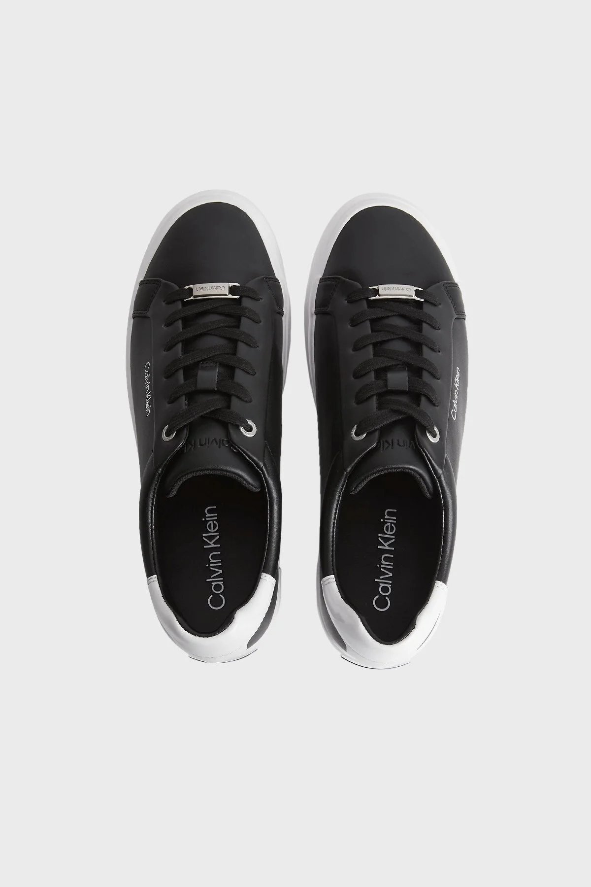 Calvin Klein Deri Sneaker HW0HW01406BEH Bayan Ayakkabı HW0HW01406 BEH SİYAH - 5