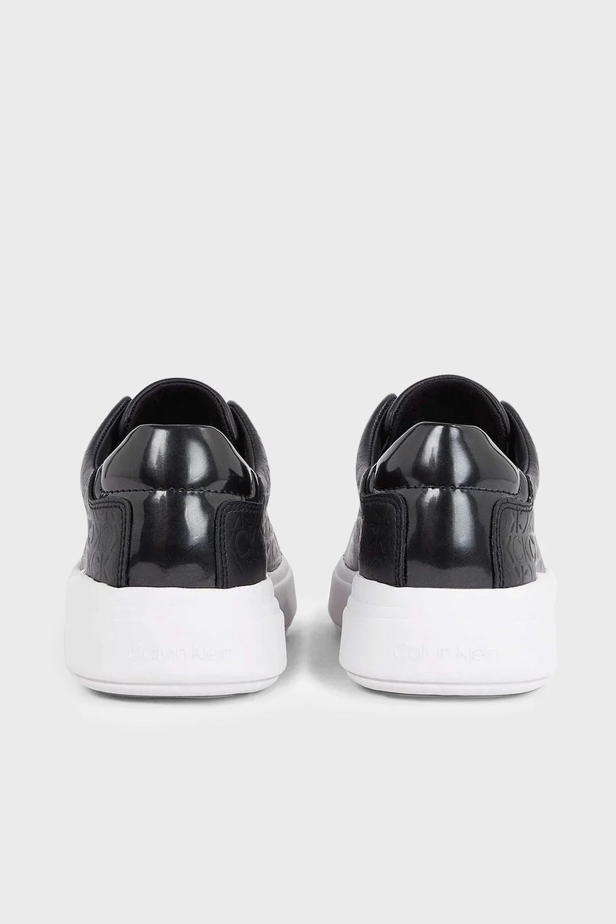 Calvin Klein Hakiki Deri Sneaker HW0HW015550GK Bayan Ayakkabı HW0HW01555 0GK SİYAH - 3