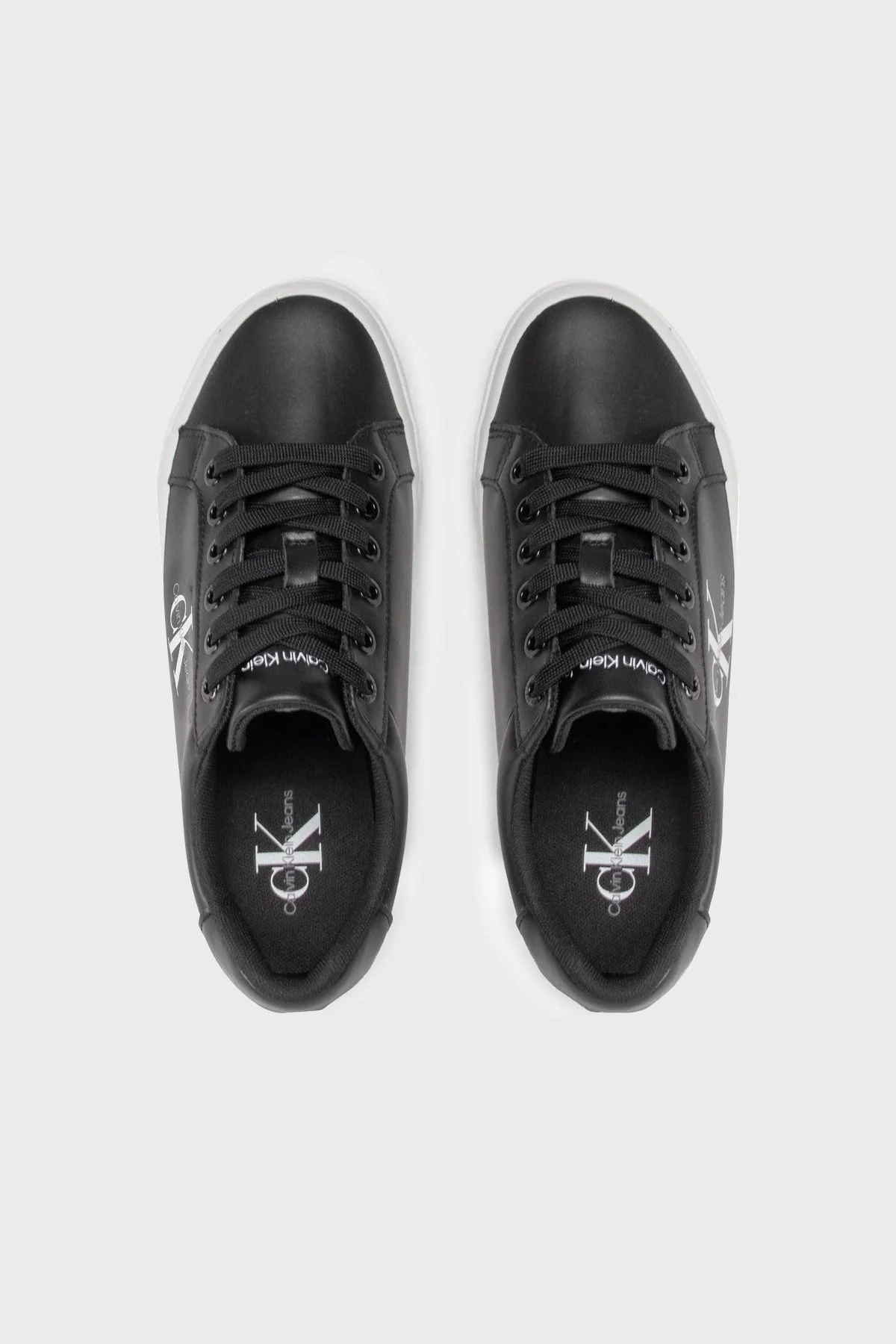 Calvin Klein Deri Sneaker YW0YW00821BDS Bayan Ayakkabı YW0YW00821 BDS SİYAH - 4