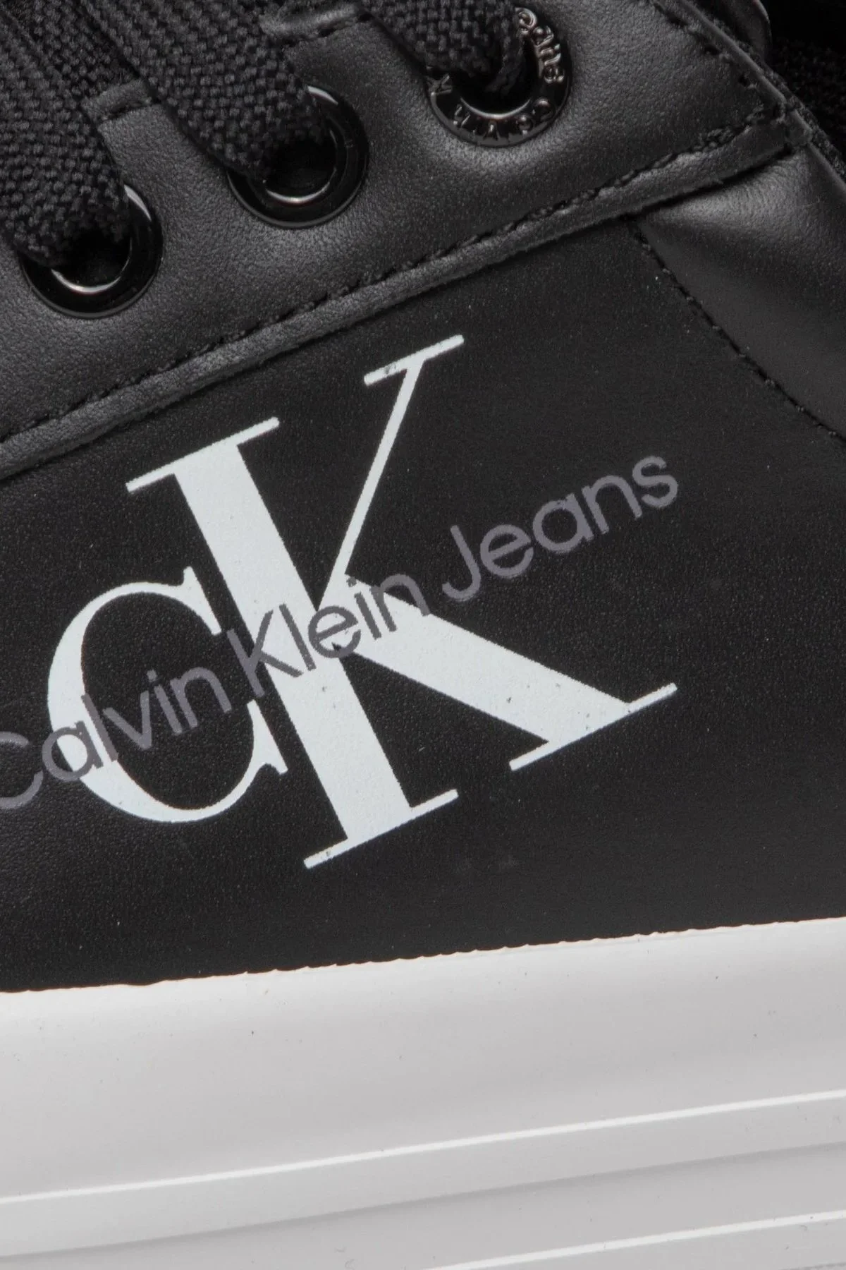 Calvin Klein Deri Sneaker YW0YW00821BDS Bayan Ayakkabı YW0YW00821 BDS SİYAH - 5