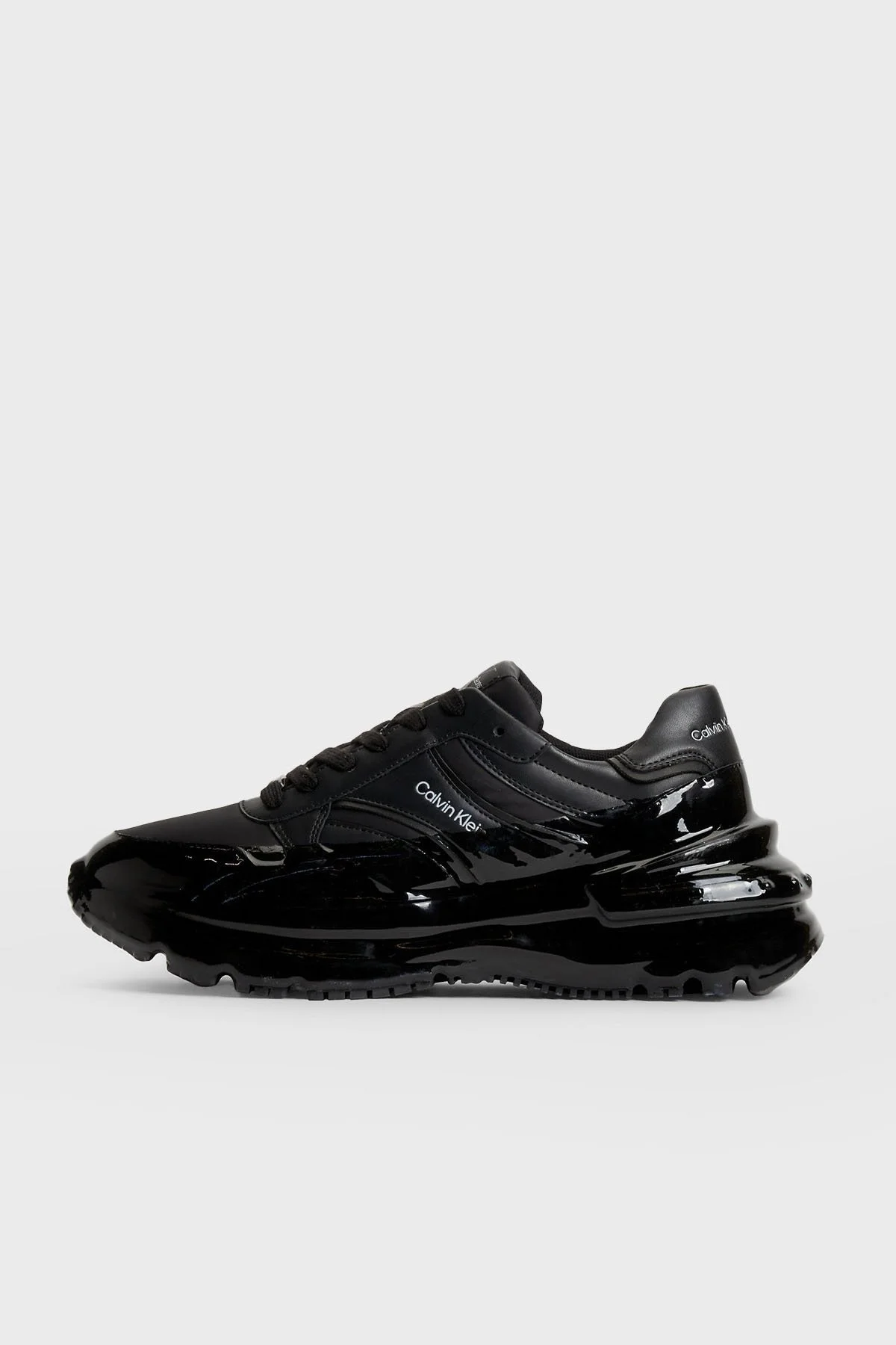 Calvin Klein Deri Sneaker YW0YW01049BEH Bayan Ayakkabı YW0YW01049 BEH SİYAH - 2