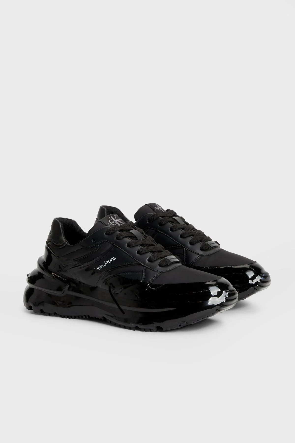 Calvin Klein Deri Sneaker YW0YW01049BEH Bayan Ayakkabı YW0YW01049 BEH SİYAH - 3
