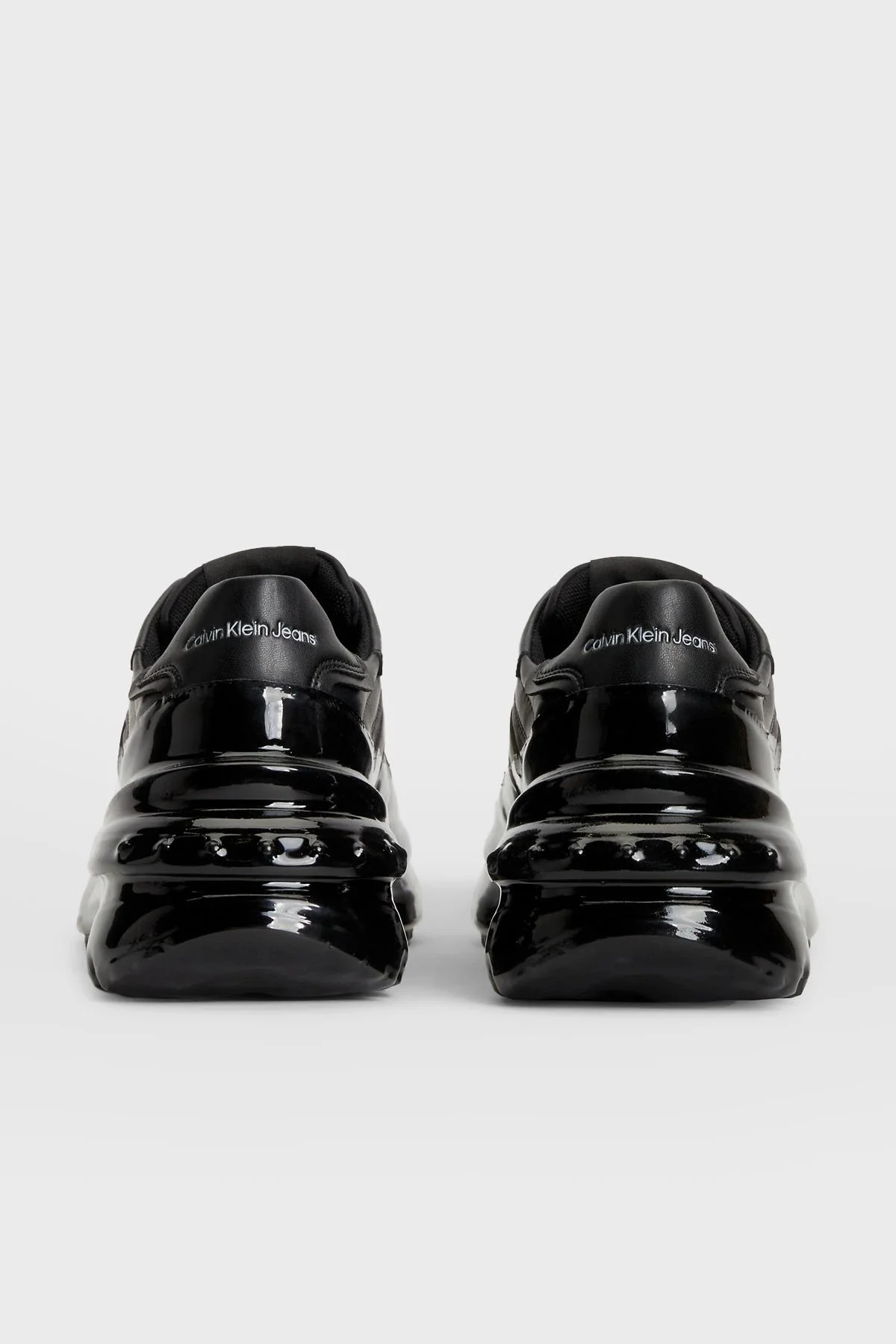 Calvin Klein Deri Sneaker YW0YW01049BEH Bayan Ayakkabı YW0YW01049 BEH SİYAH - 4
