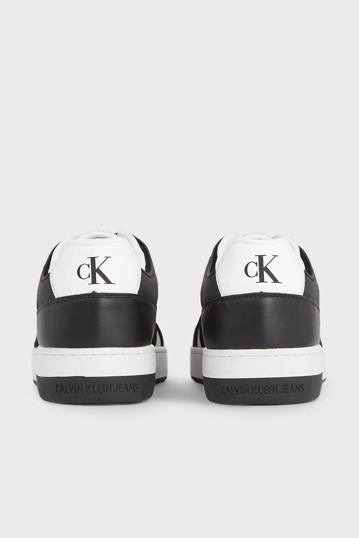 Calvin Klein Deri Süet Sneaker YM0YM00707YBR Erkek Ayakkabı YM0YM00707 YBR BEYAZ - 4