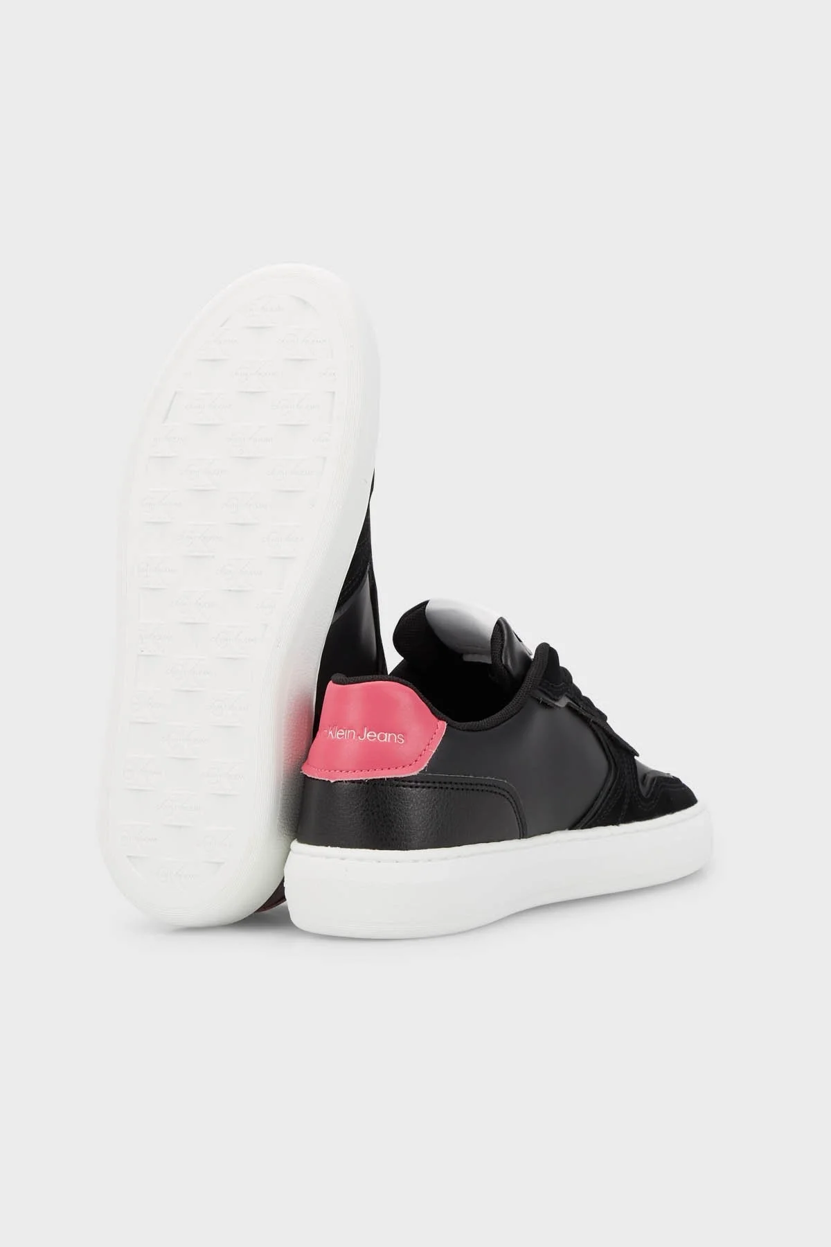 Calvin Klein Deri Süet Spor YW0YW00913BDS Bayan Ayakkabı YW0YW00913 BDS SİYAH - 4