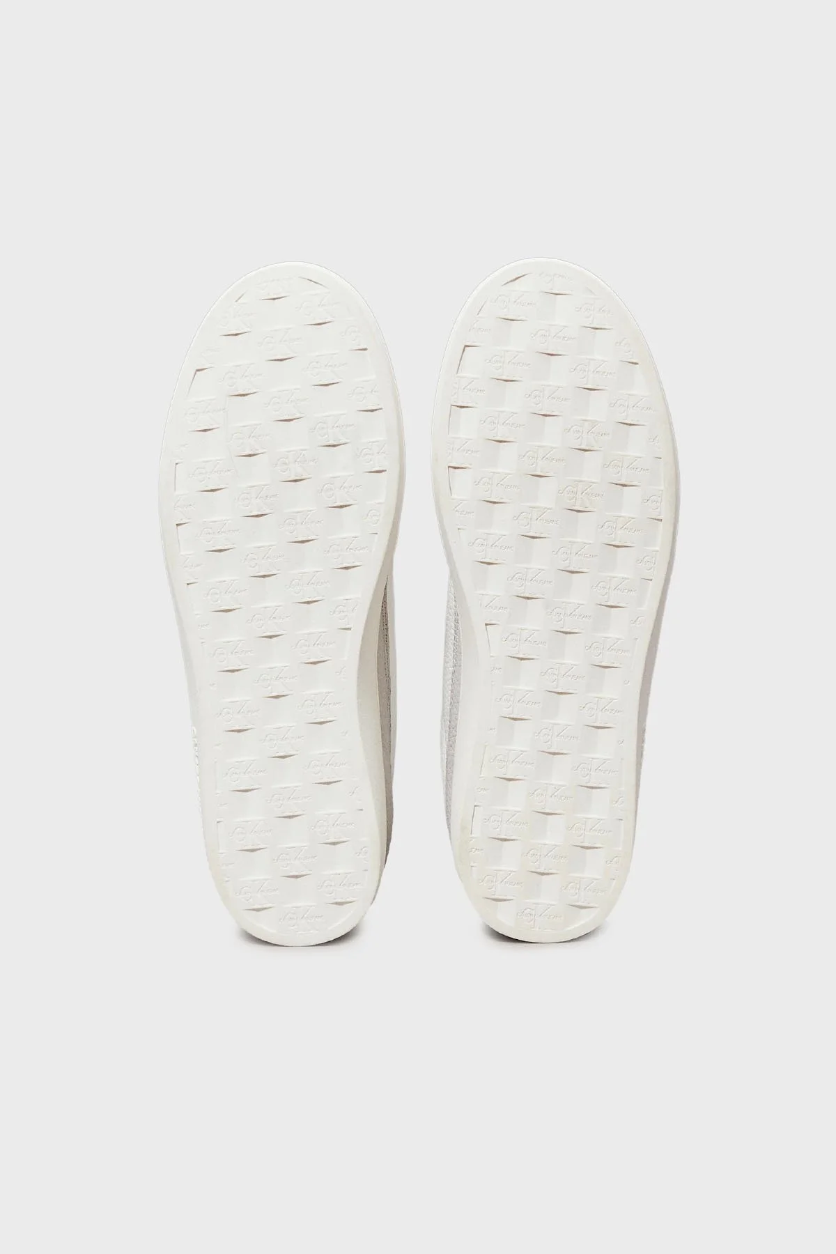 Calvin Klein Deri ve Süet Detaylı Sneaker YM0YM011530IR Erkek Ayakkabı YM0YM01153 0IR BEYAZ-GRİ - 14