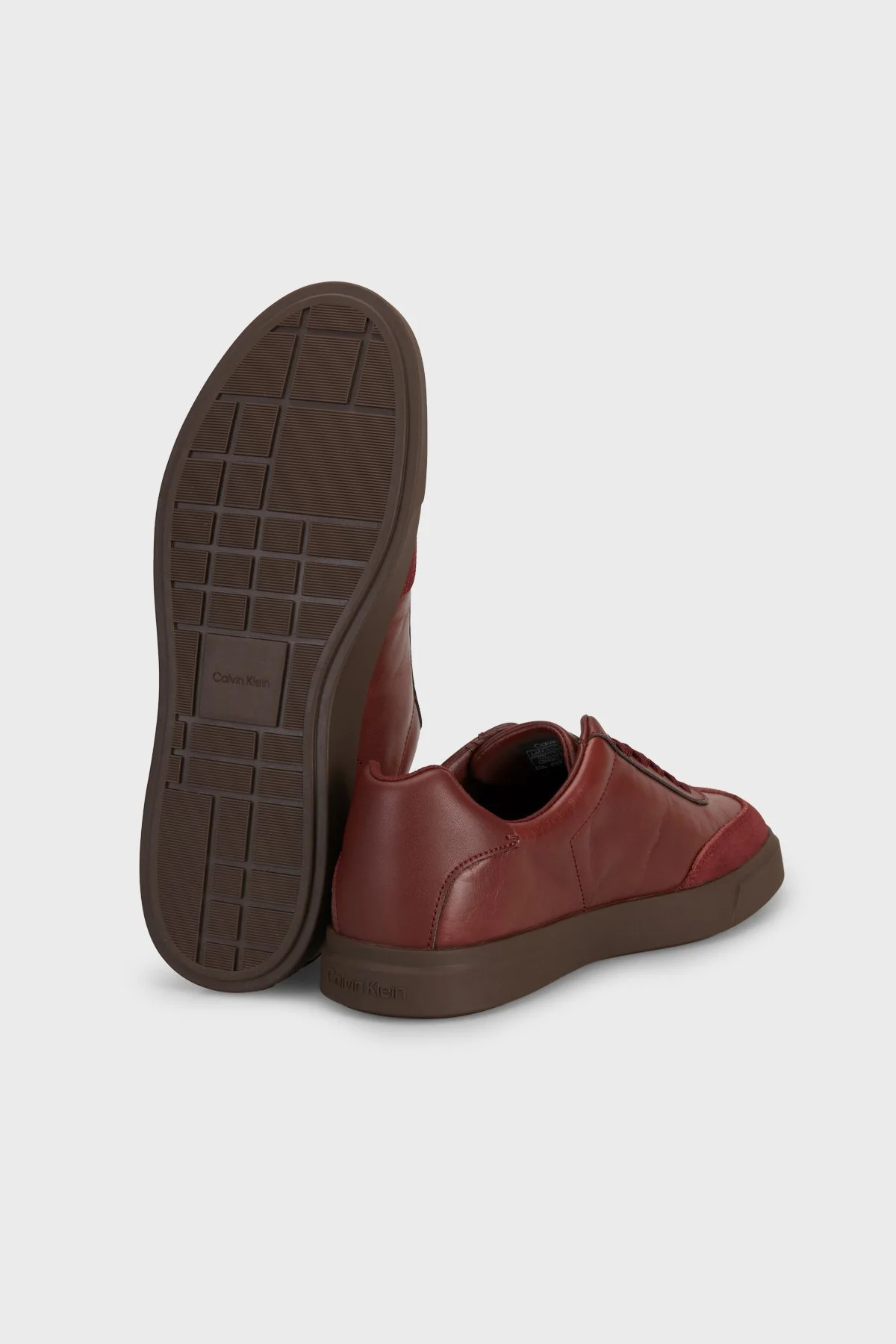 Calvin Klein Deri ve Süet Sneaker HW0HW032260HE Kadın Ayakkabı HW0HW03226 0HE Kahve - 5