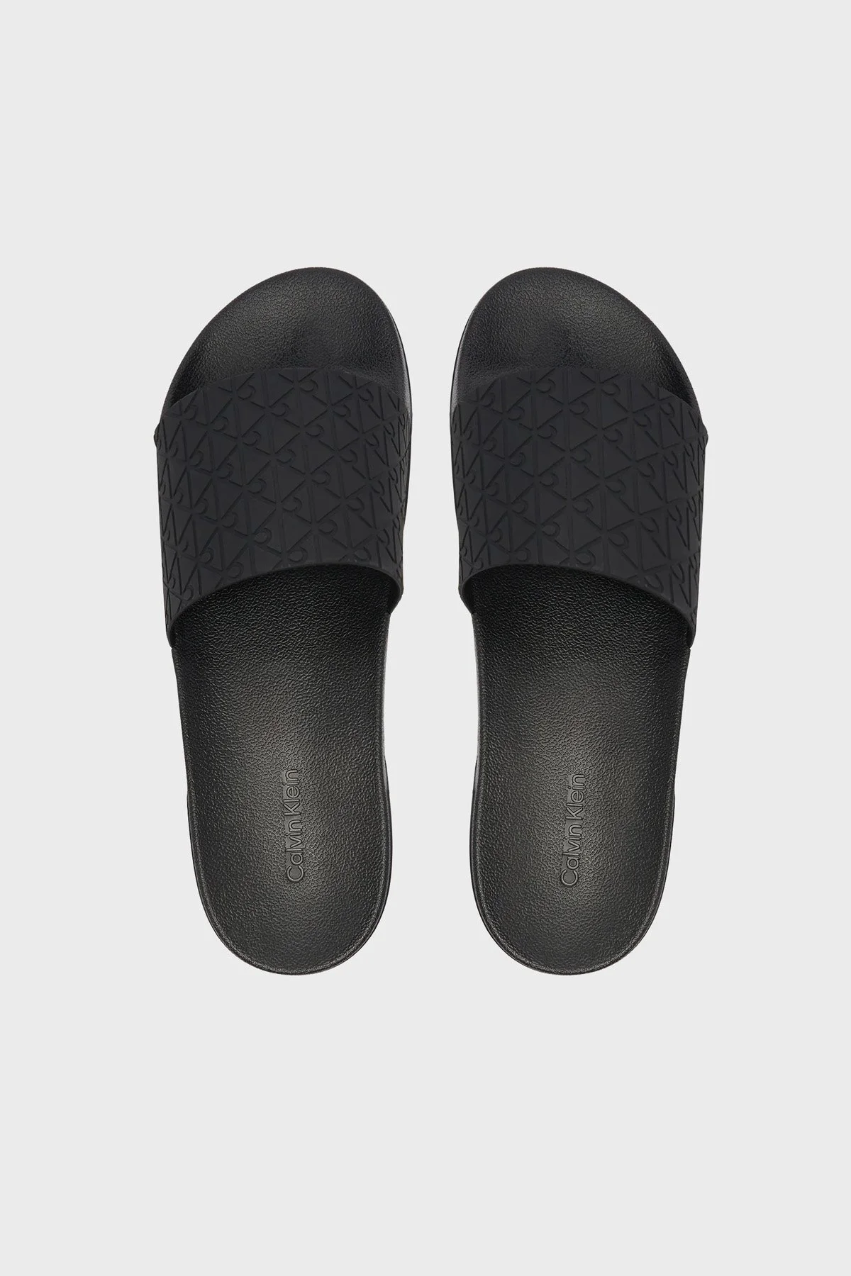 Calvin Klein Desenli HM0HM021100GT Erkek Terlik HM0HM02110 0GT SİYAH - 3