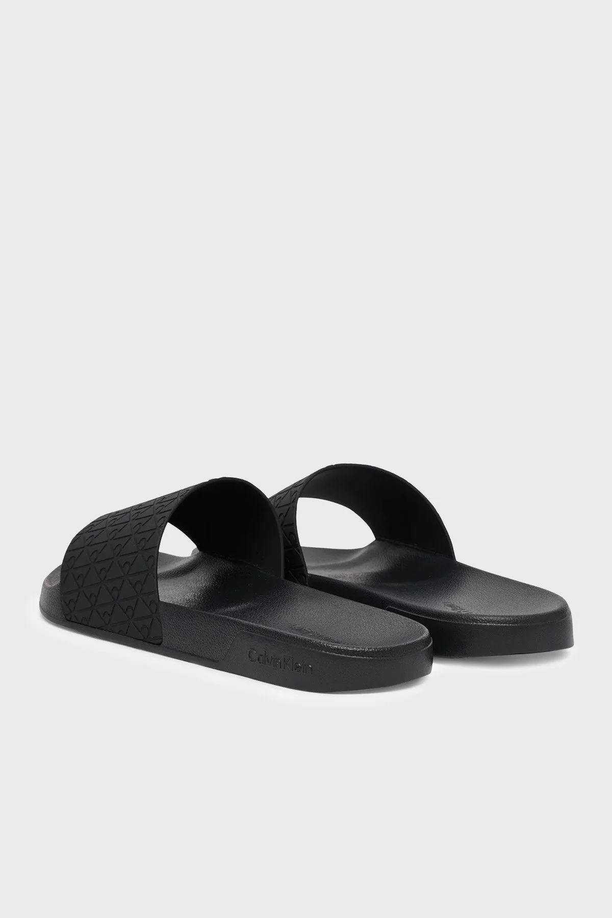 Calvin Klein Desenli HM0HM021100GT Erkek Terlik HM0HM02110 0GT SİYAH - 4