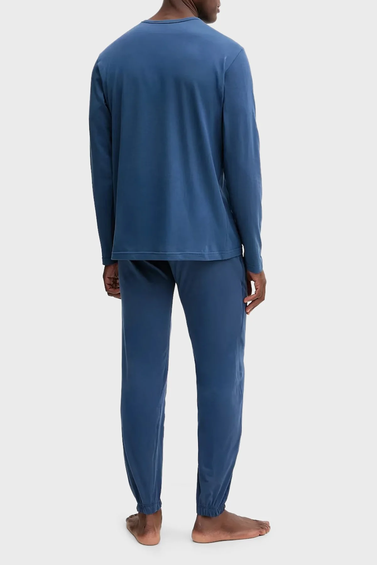 Calvin Klein Desenli Pamuklu Regular Fit LV00NM2957CEC Erkek Pijama Takımı LV00NM2957 CEC LACİVERT - 3