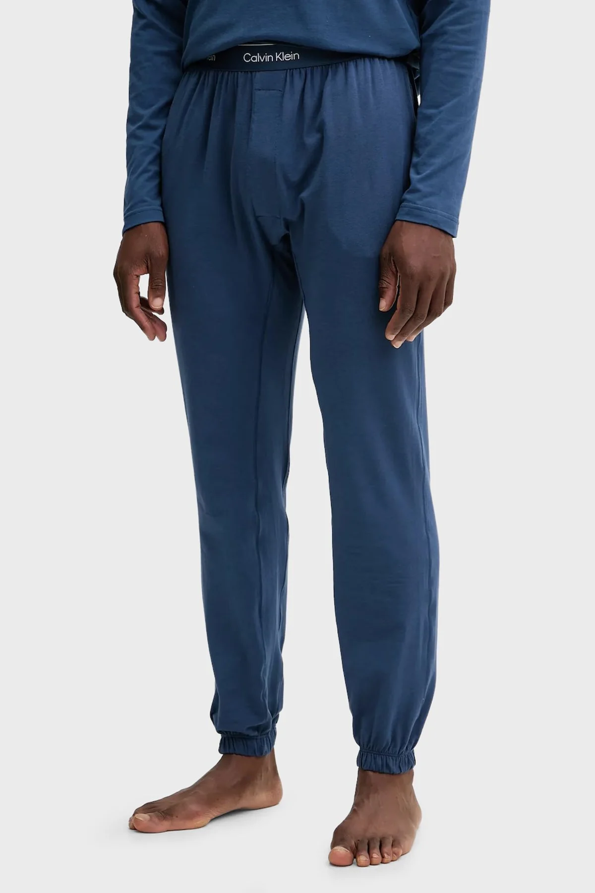 Calvin Klein Desenli Pamuklu Regular Fit LV00NM2957CEC Erkek Pijama Takımı LV00NM2957 CEC LACİVERT - 4