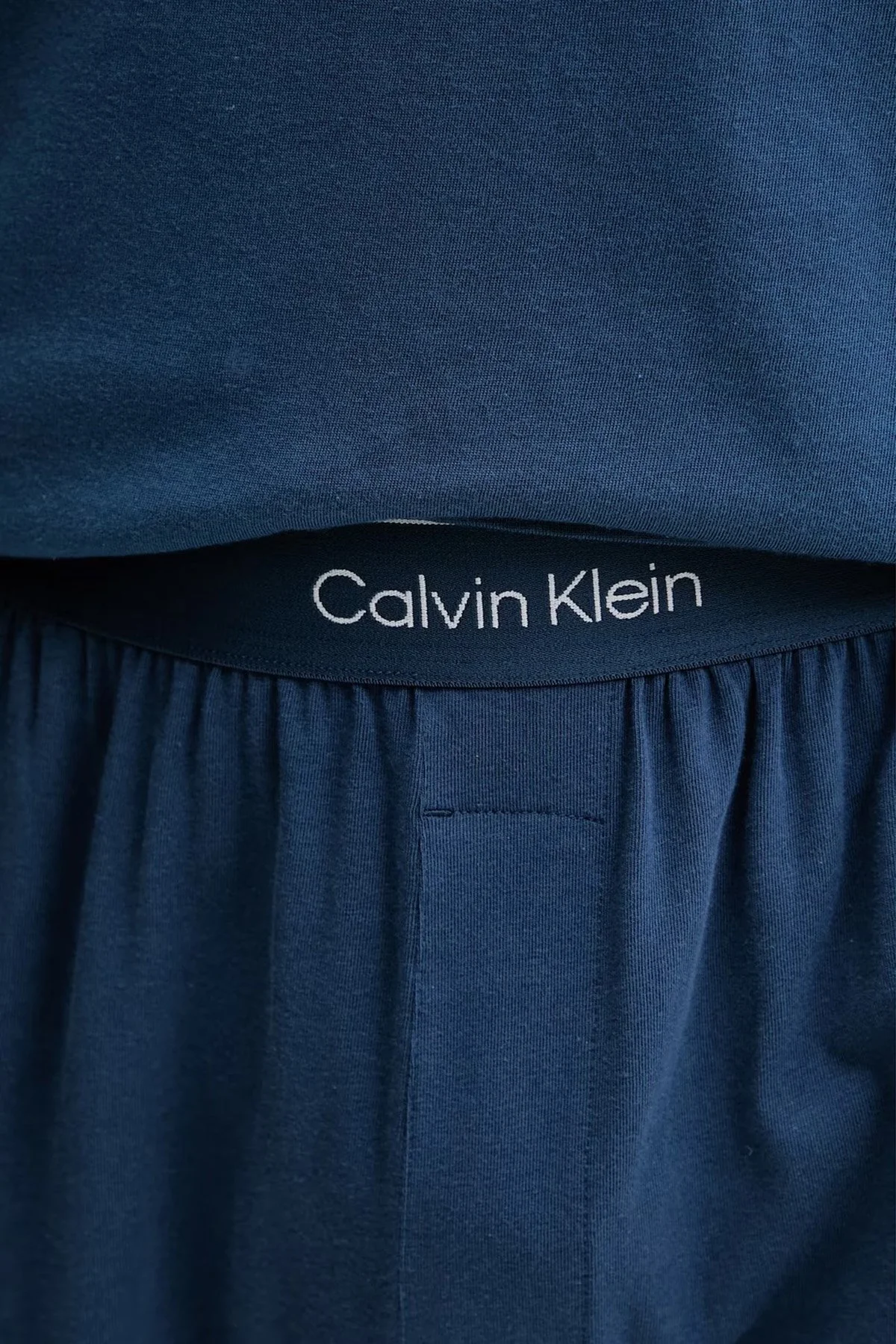 Calvin Klein Desenli Pamuklu Regular Fit LV00NM2957CEC Erkek Pijama Takımı LV00NM2957 CEC LACİVERT - 6