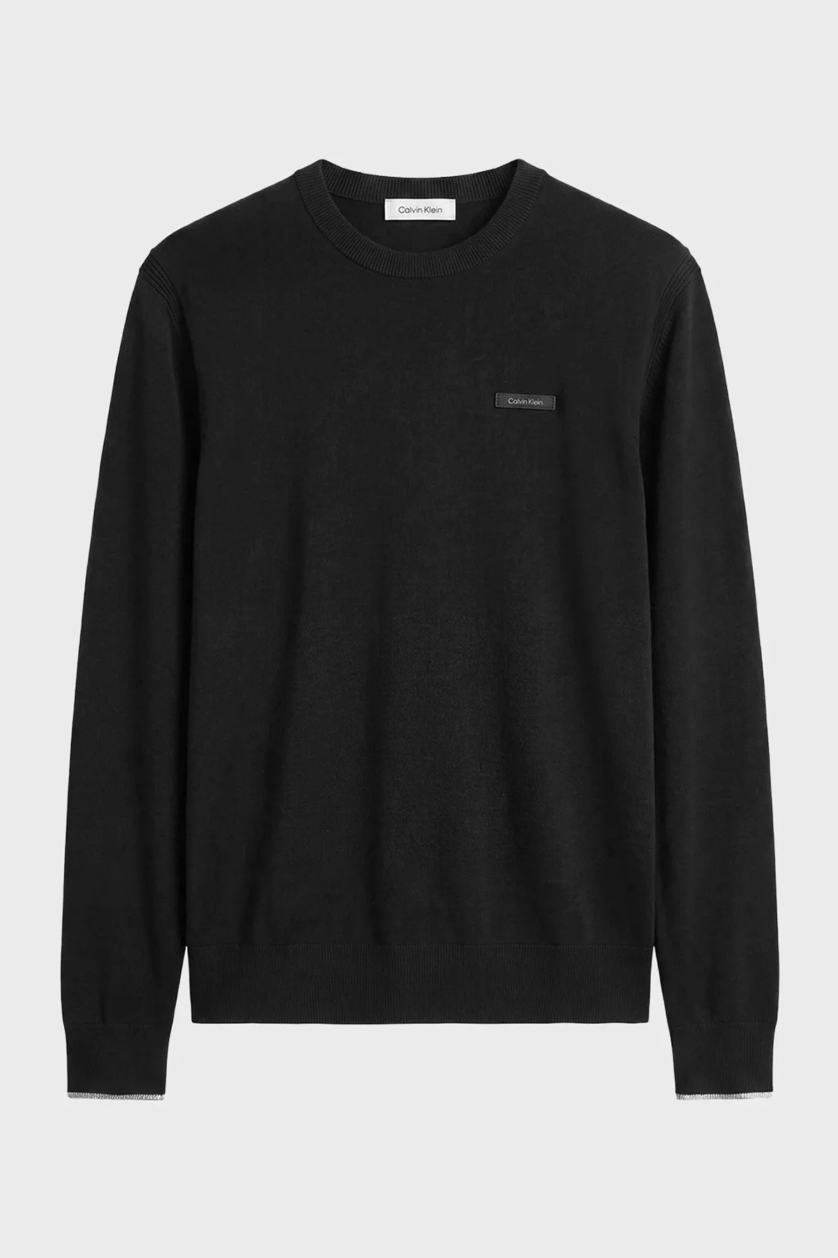 Calvin Klein Desenli Regular Fit Bisiklet Yaka LV04LH307GUB1 Erkek Kazak LV04LH307G UB1 Siyah - 5