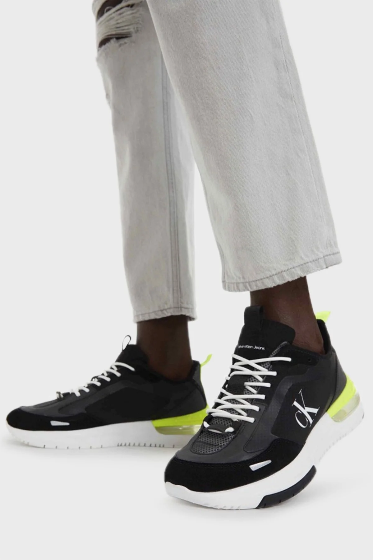 Calvin Klein Doğal Deri Sneaker YM0YM00630BDS Erkek Ayakkabı YM0YM00630 BDS SİYAH - 2