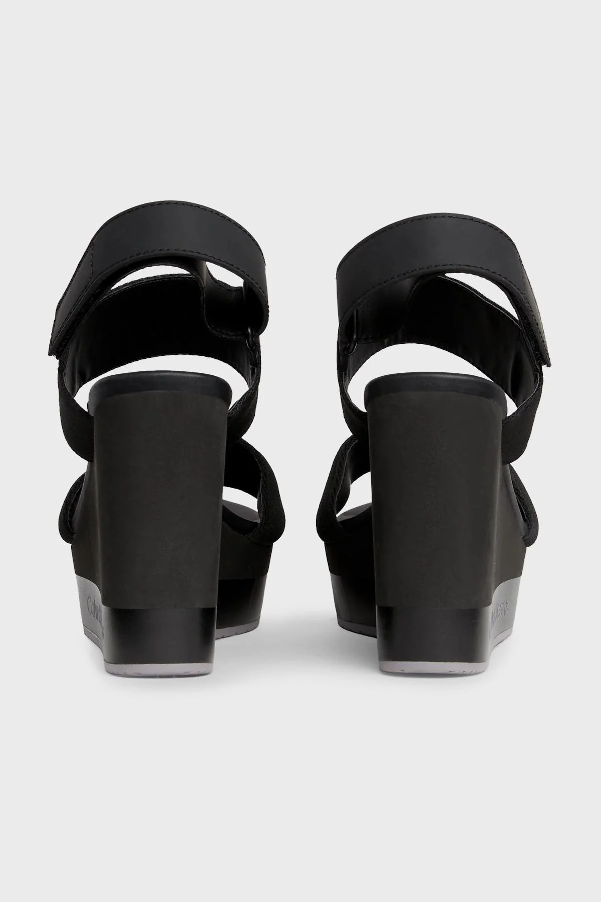 Calvin Klein Dolgu Topuklu YW0YW013600GO Bayan Sandalet YW0YW01360 0GO SİYAH - 3