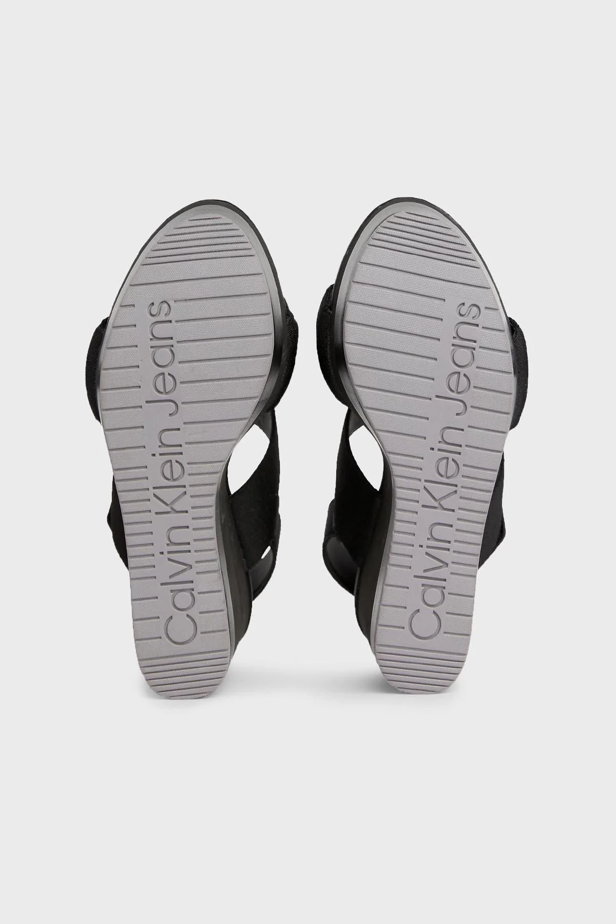 Calvin Klein Dolgu Topuklu YW0YW013600GO Bayan Sandalet YW0YW01360 0GO SİYAH - 7