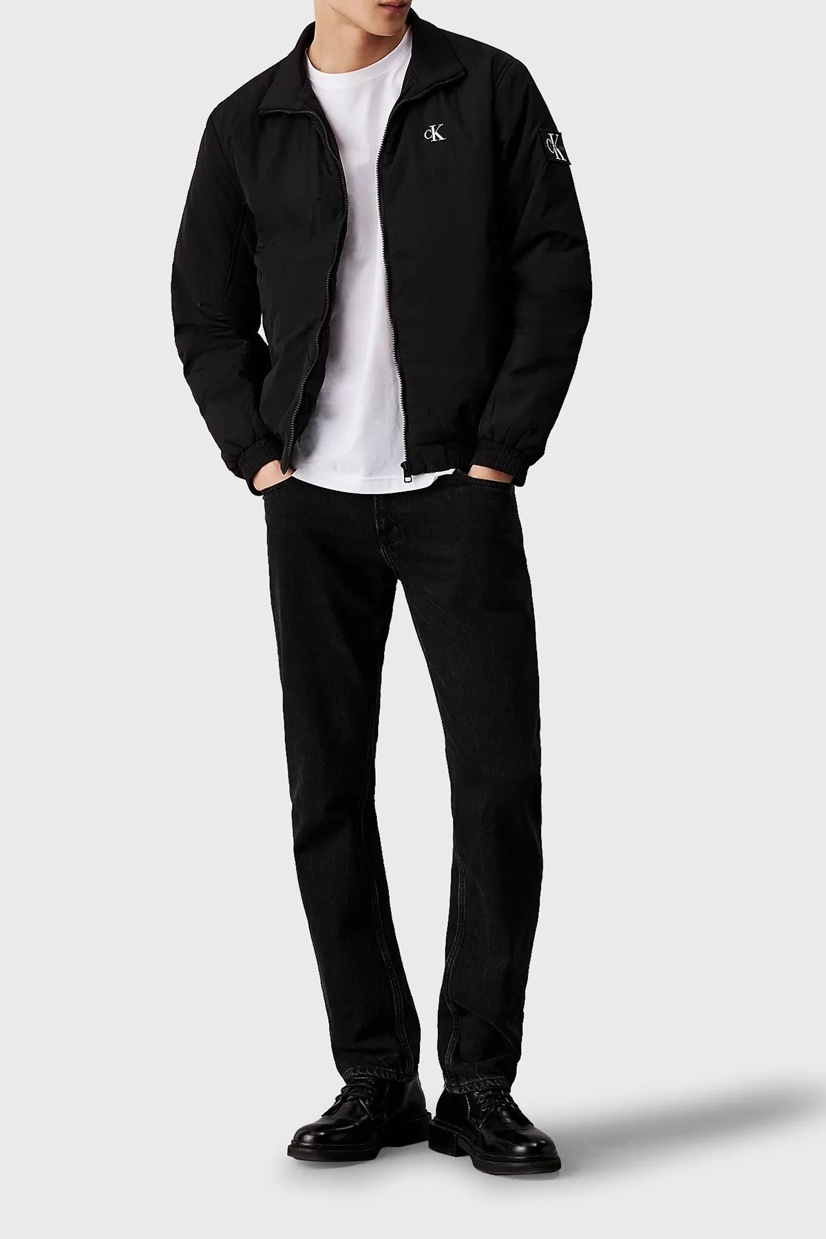 Calvin Klein Dolgulu Fermuarlı J30J325592BEH Erkek Ceket J30J325592 BEH SİYAH - 4