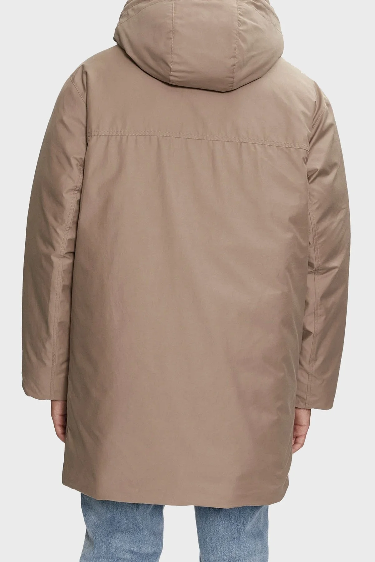 Calvin Klein Dolgulu Pamuklu Relaxed Fit Kapüşonlu Uzun J30J326082PAV Erkek Parka J30J326082 PAV GRİ - 3