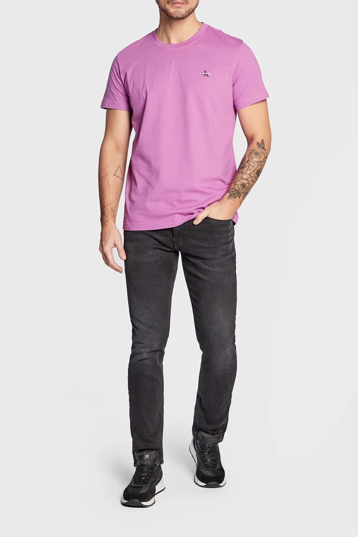 Calvin Klein Düşük Bel Dar Paça Slim Fit Pamuklu Streç Jeans J30J3224391BY Erkek Kot Pantolon J30J322439 1BY SİYAH - 1