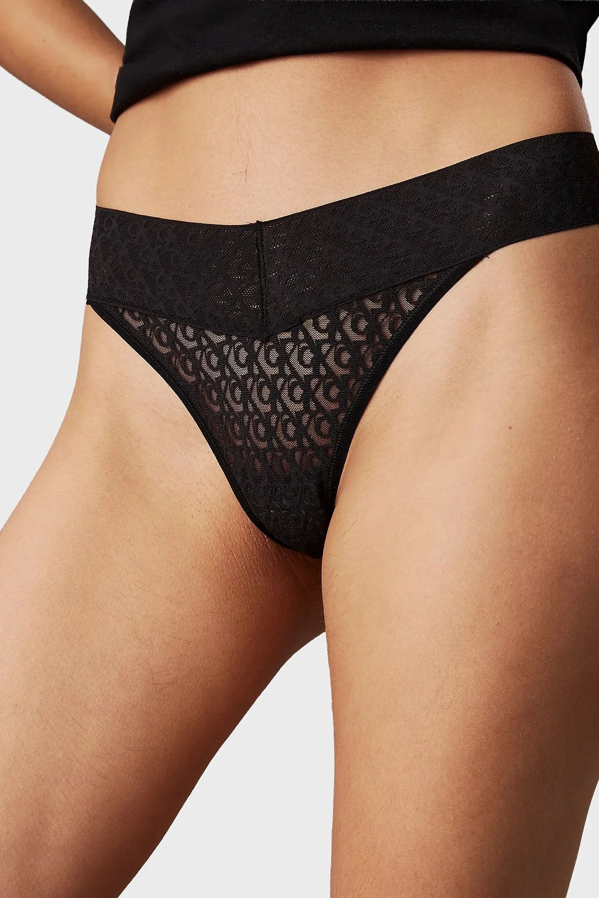 Calvin Klein Düşük Bel Tanga 3 Pack LV00QD5304W5T Bayan Külot LV00QD5304 W5T Beyaz-Pembe-Siyah - 10