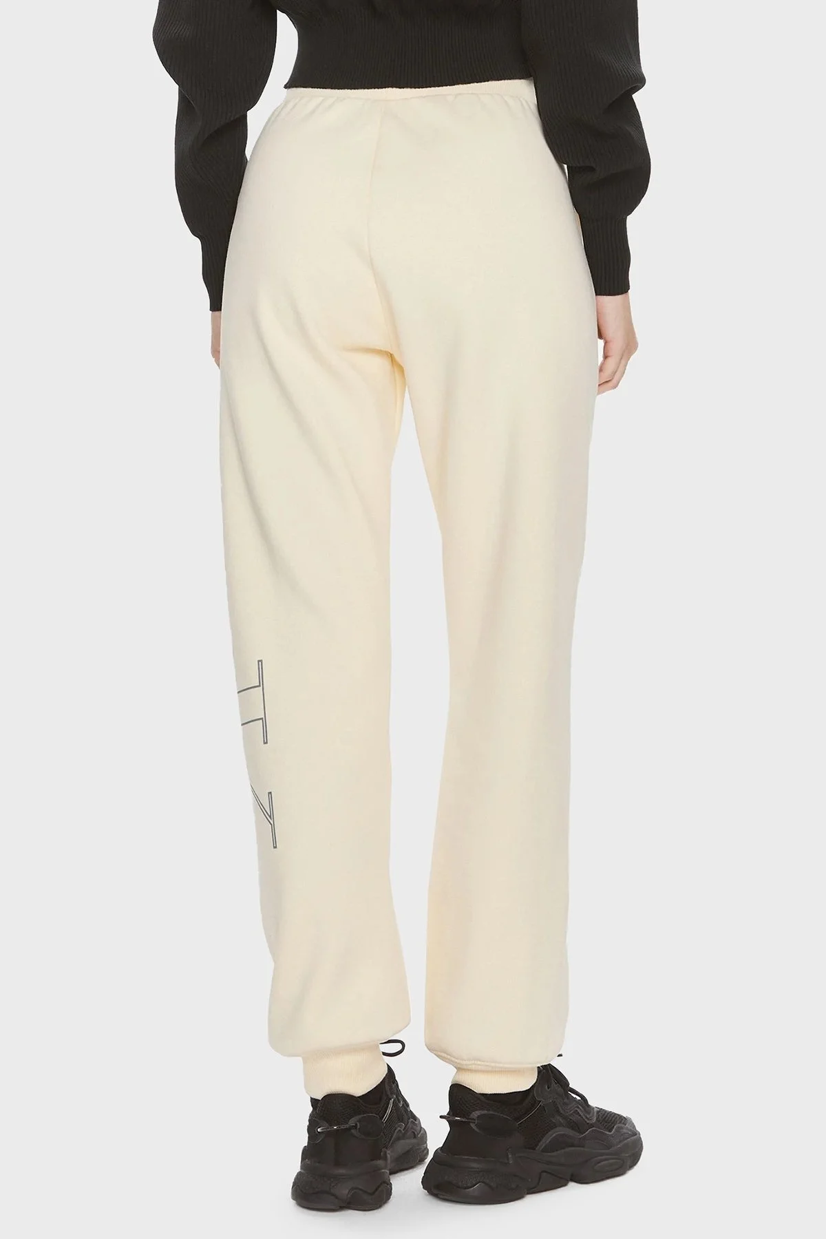 Calvin Klein Elastik Bel Bantlı Pamuklu Relaxed Fit Jogger J20J222606ZCY Bayan Pantolon J20J222606 ZCY EKRU - 3