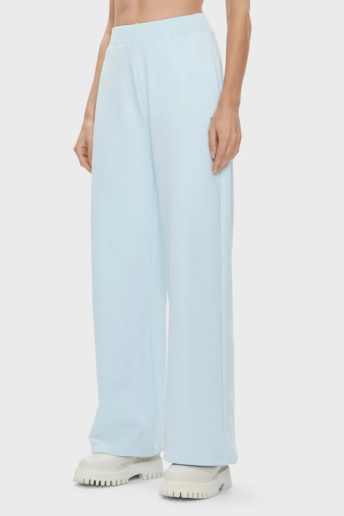 Calvin Klein Elastik Bel Bantlı Yüksek Bel Relaxed Fit J20J222597CYR Bayan Pantolon J20J222597 CYR AÇIK MAVİ - 2