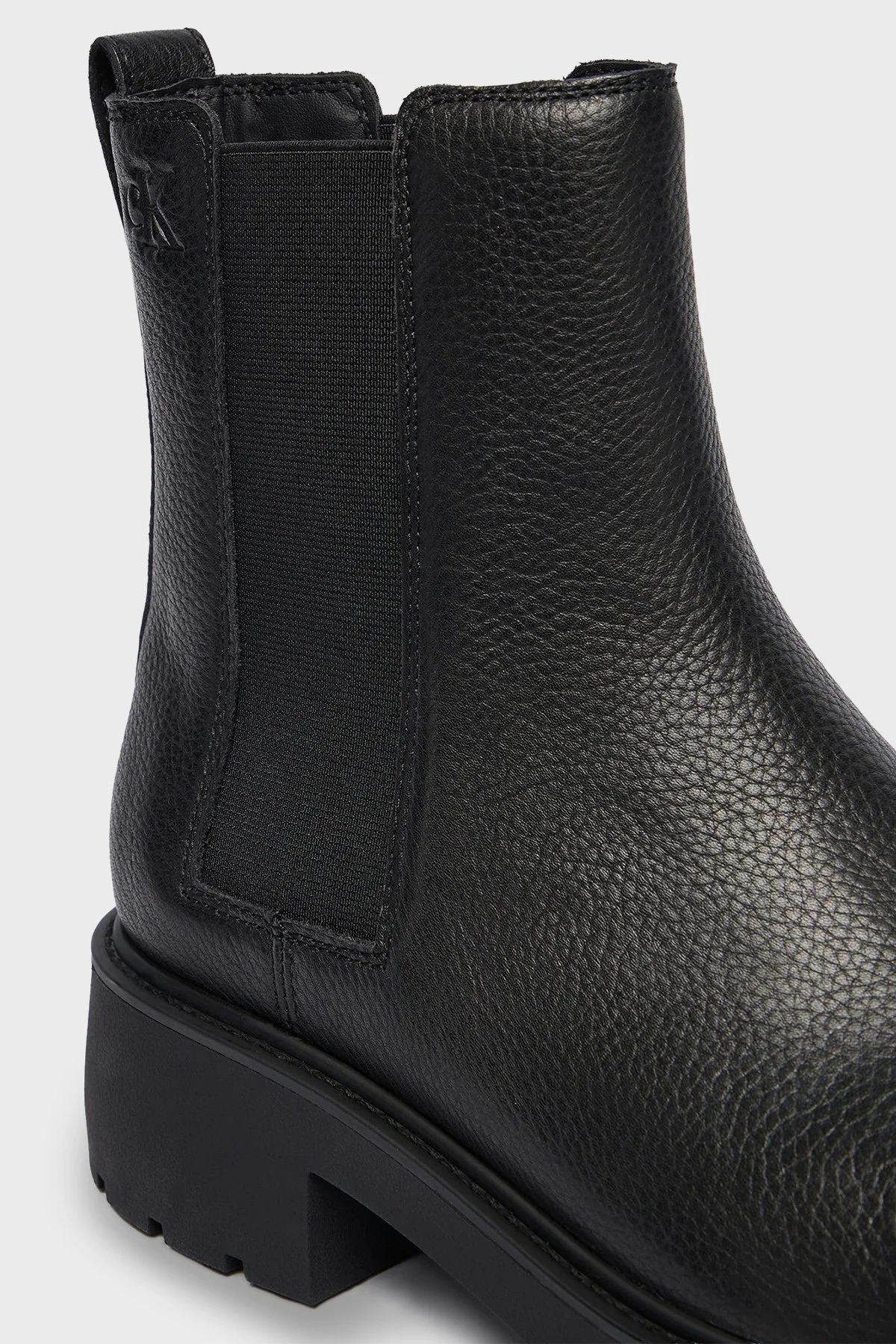 Calvin Klein Elastik Yan Bantlı Deri YW0YW02072BEH Bayan Bot YW0YW02072 BEH SİYAH - 4