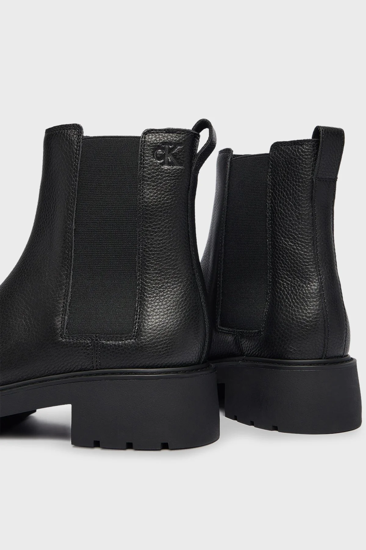 Calvin Klein Elastik Yan Bantlı Deri YW0YW02072BEH Bayan Bot YW0YW02072 BEH SİYAH - 11