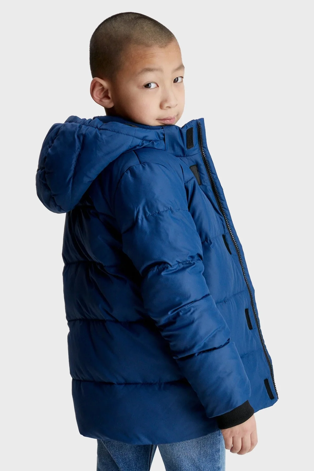 Calvin Klein Çocuk Mont IB0IB01276 C5F MAVİ - 2