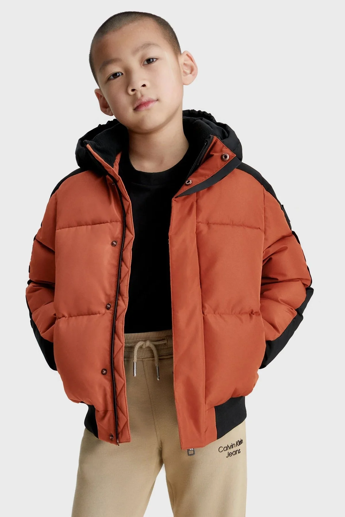 Calvin Klein Çocuk Mont IB0IB01722 GAN KAHVE - 1