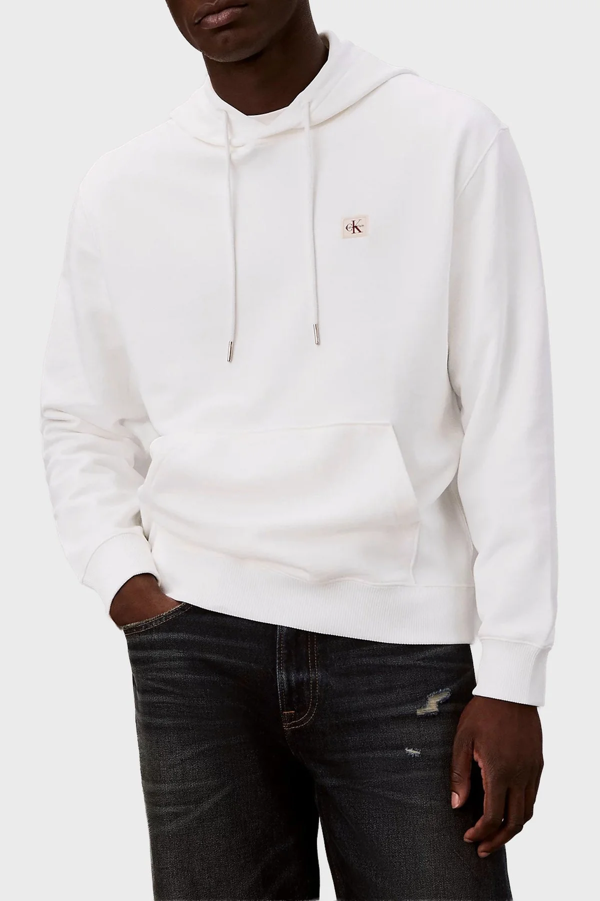Calvin Klein Erkek Sweat LV04RG269G YAF Beyaz - 1
