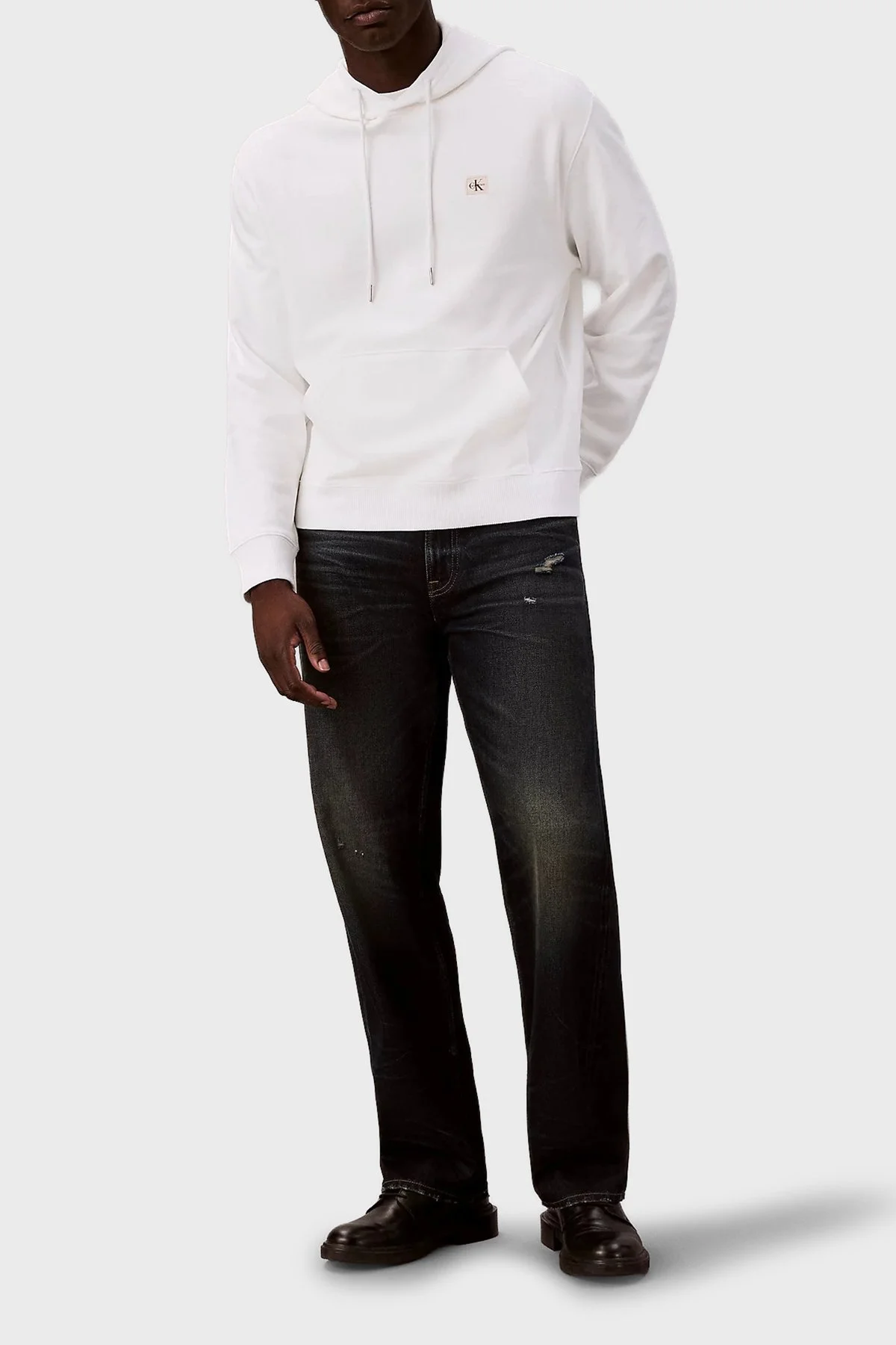 Calvin Klein Erkek Sweat LV04RG269G YAF Beyaz - 2