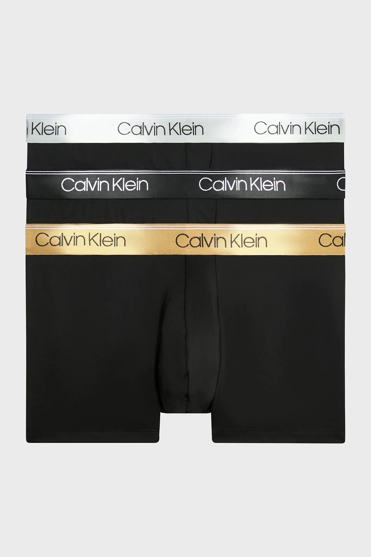 Calvin Klein Esnek 3 Pack 000NB2569AGF0 Erkek Boxer 000NB2569A GF0 SİYAH - 1