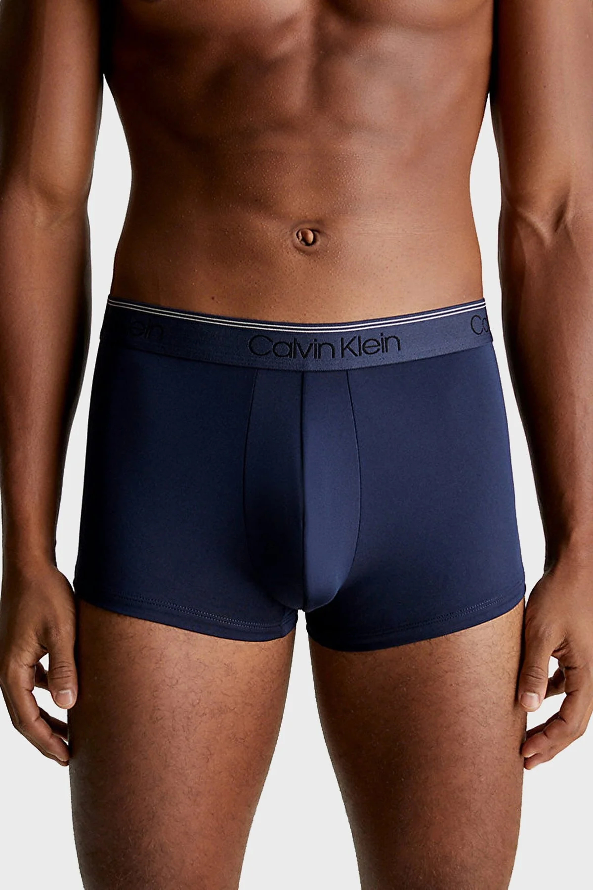 Calvin Klein Esnek 3 Pack 000NB2569AKM1 Erkek Boxer 000NB2569A KM1 Siyah-Lacivert-Camel - 2