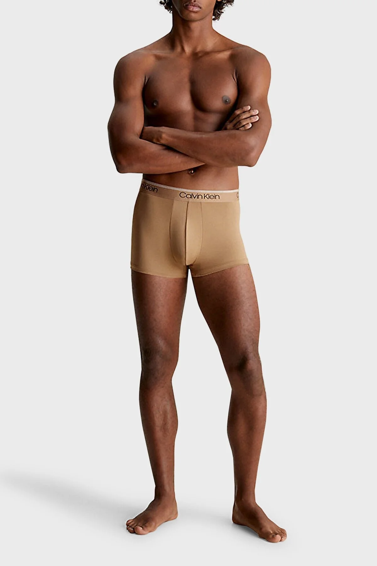 Calvin Klein Esnek 3 Pack 000NB2569AKM1 Erkek Boxer 000NB2569A KM1 Siyah-Lacivert-Camel - 5