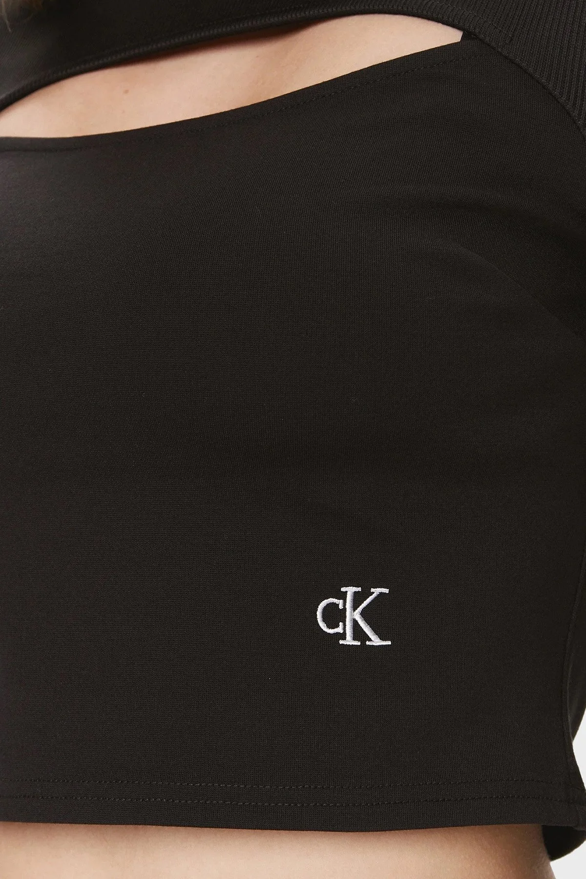 Calvin Klein Esnek Pencereli Uzun Kollu J20J222009BEH Bayan Top J20J222009 BEH SİYAH - 5