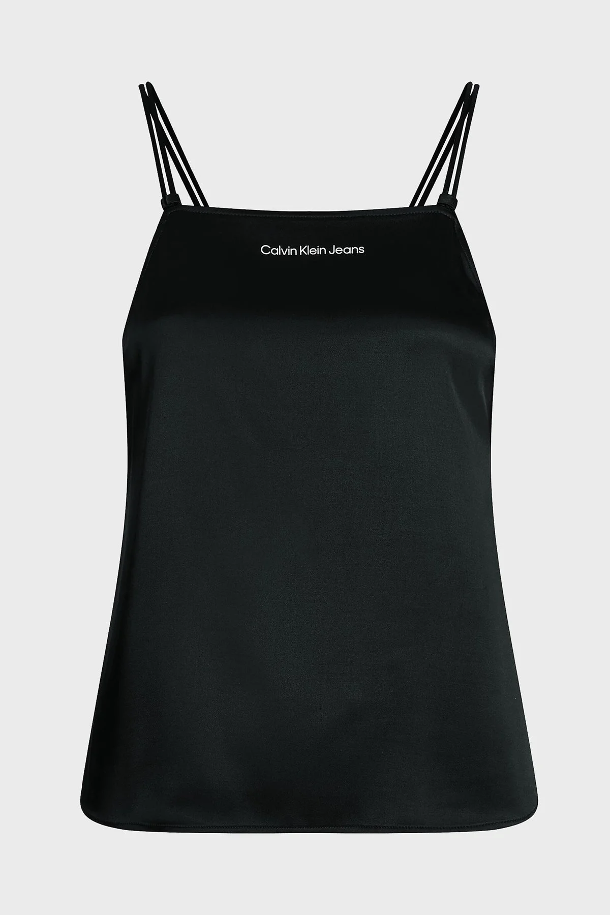 Calvin Klein Esnek Sırtı Çapraz İp Askılı Saten J20J220713BEH Bayan Bluz J20J220713 BEH SİYAH - 5