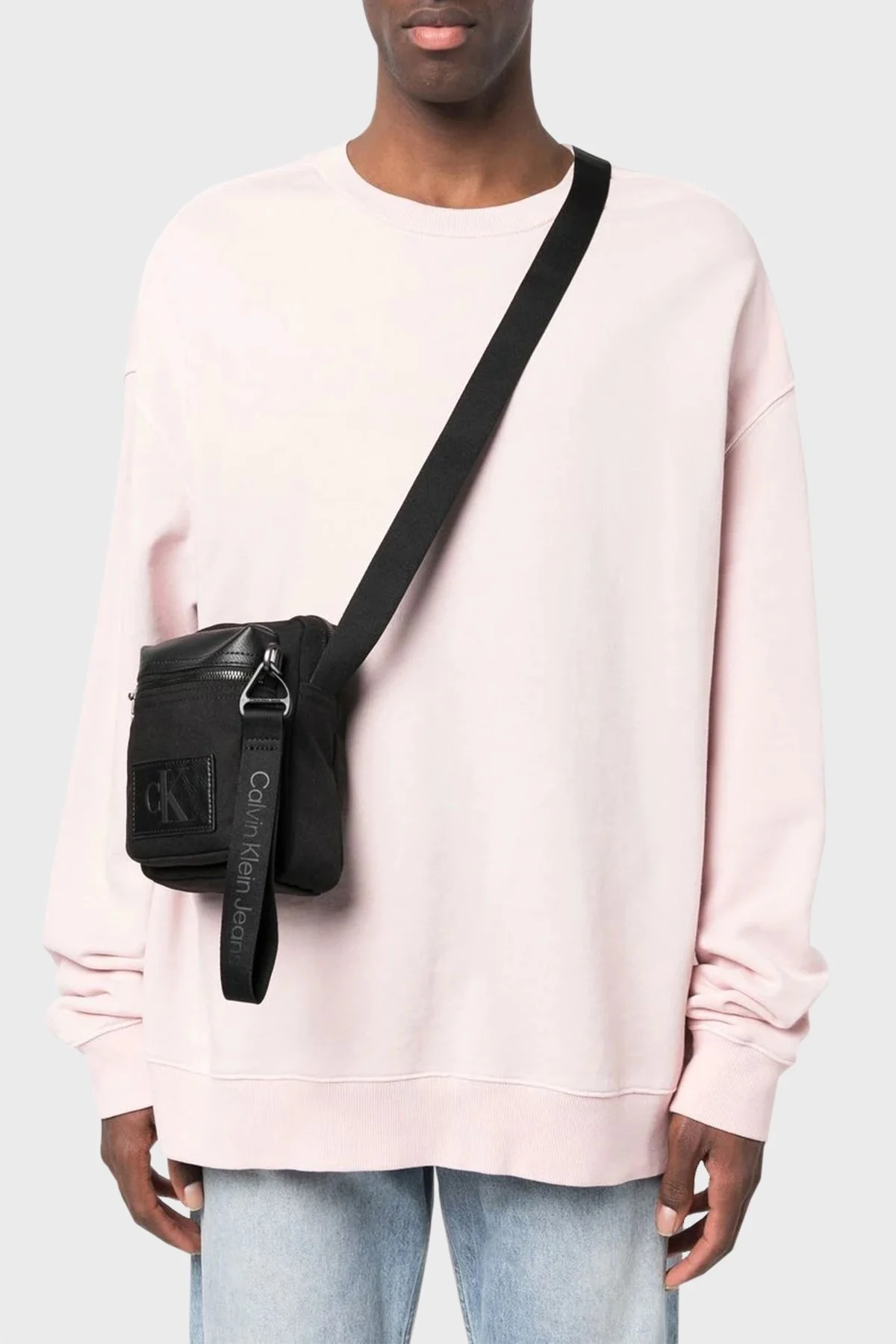 Calvin Klein Fermuarlı Ayarlanabilir Çapraz Askılı Erkek Çanta K50K510412 BDS SİYAH - 2