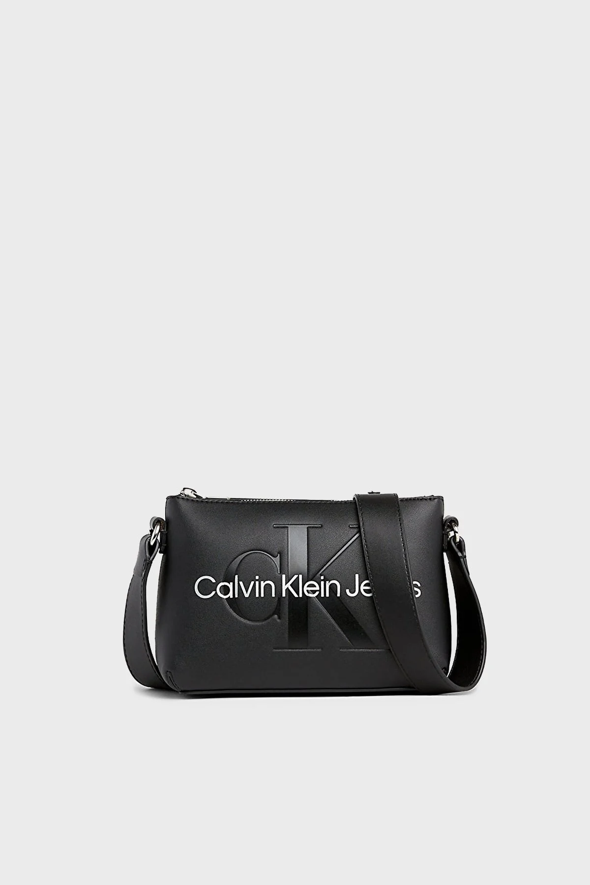 Calvin Klein Fermuarlı Ayarlanabilir Çapraz Askılı K60K6106810GL Bayan Çanta K60K610681 0GL SİYAH - 1