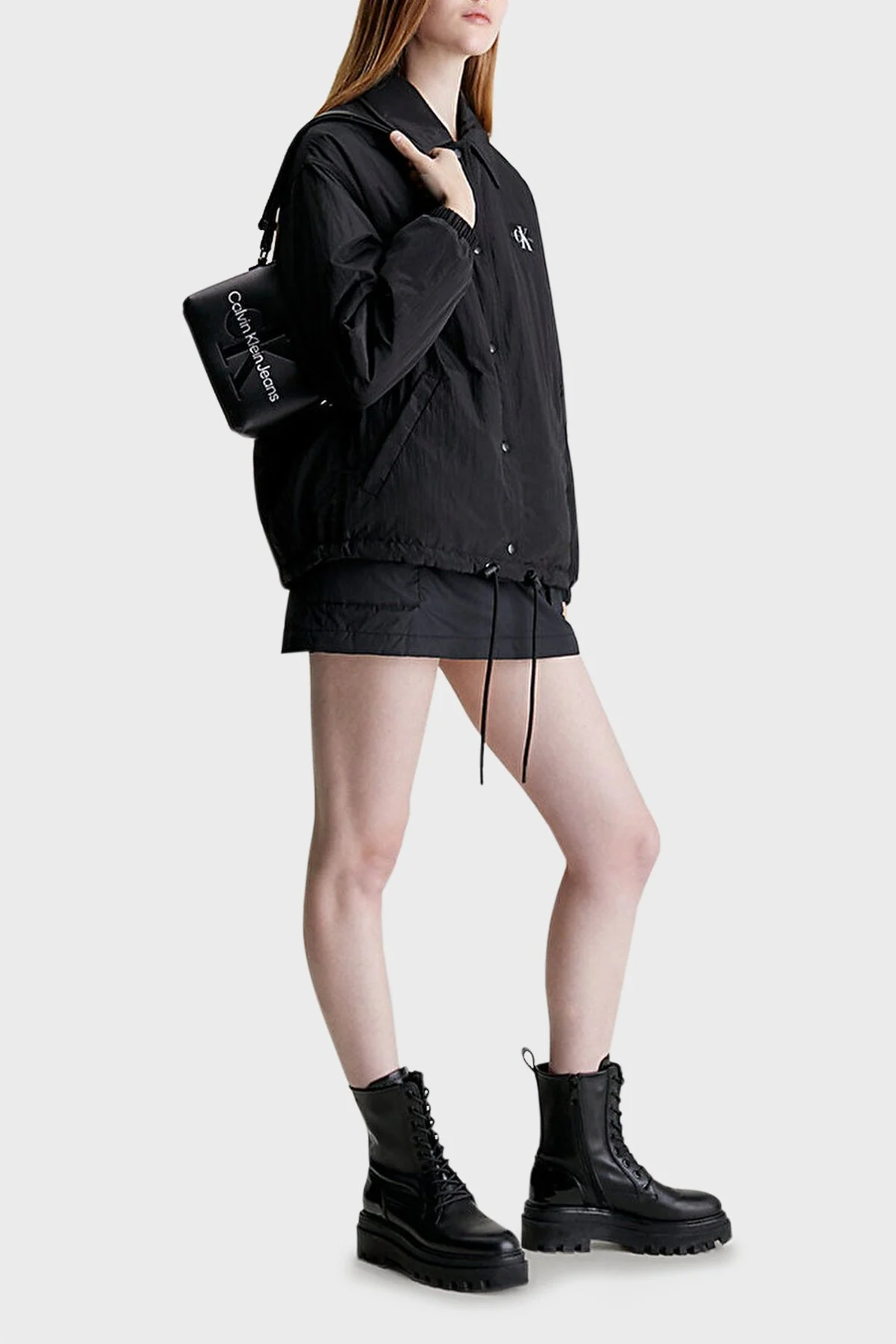 Calvin Klein Fermuarlı Ayarlanabilir Çapraz Askılı K60K6106810GL Bayan Çanta K60K610681 0GL SİYAH - 2