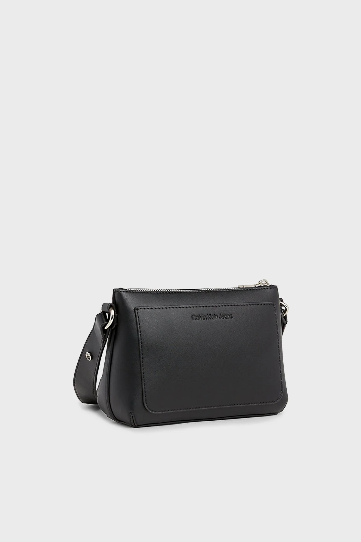 Calvin Klein Fermuarlı Ayarlanabilir Çapraz Askılı K60K6106810GL Bayan Çanta K60K610681 0GL SİYAH - 3
