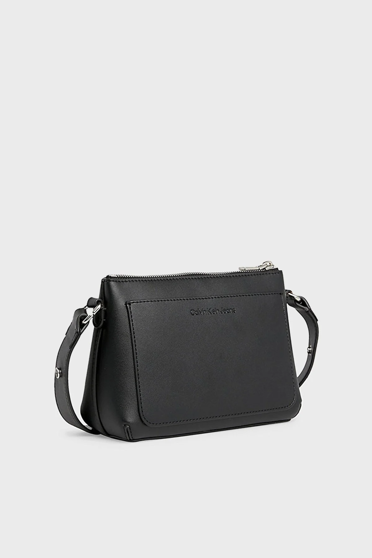 Calvin Klein Fermuarlı Ayarlanabilir Çapraz Askılı K60K6106810GX Bayan Çanta K60K610681 0GX SİYAH - 3