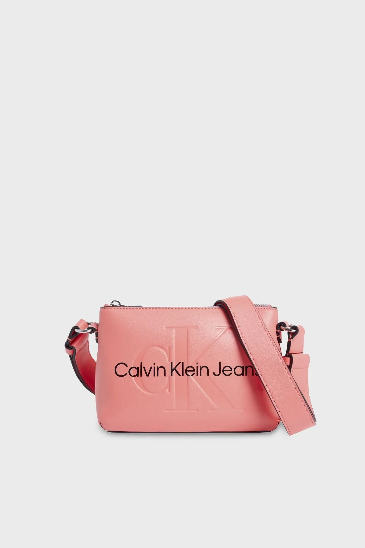 Calvin Klein Fermuarlı Ayarlanabilir Çapraz Askılı K60K610681TCO Bayan Çanta K60K610681 TCO PEMBE - 1