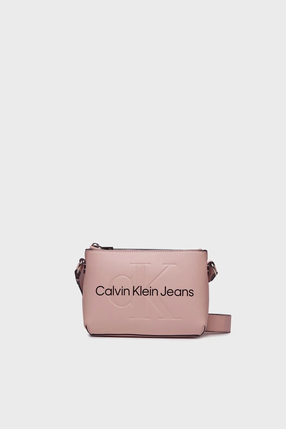 Calvin Klein Fermuarlı Ayarlanabilir Çapraz Askılı K60K610681TFT Bayan Çanta K60K610681 TFT PUDRA - 1