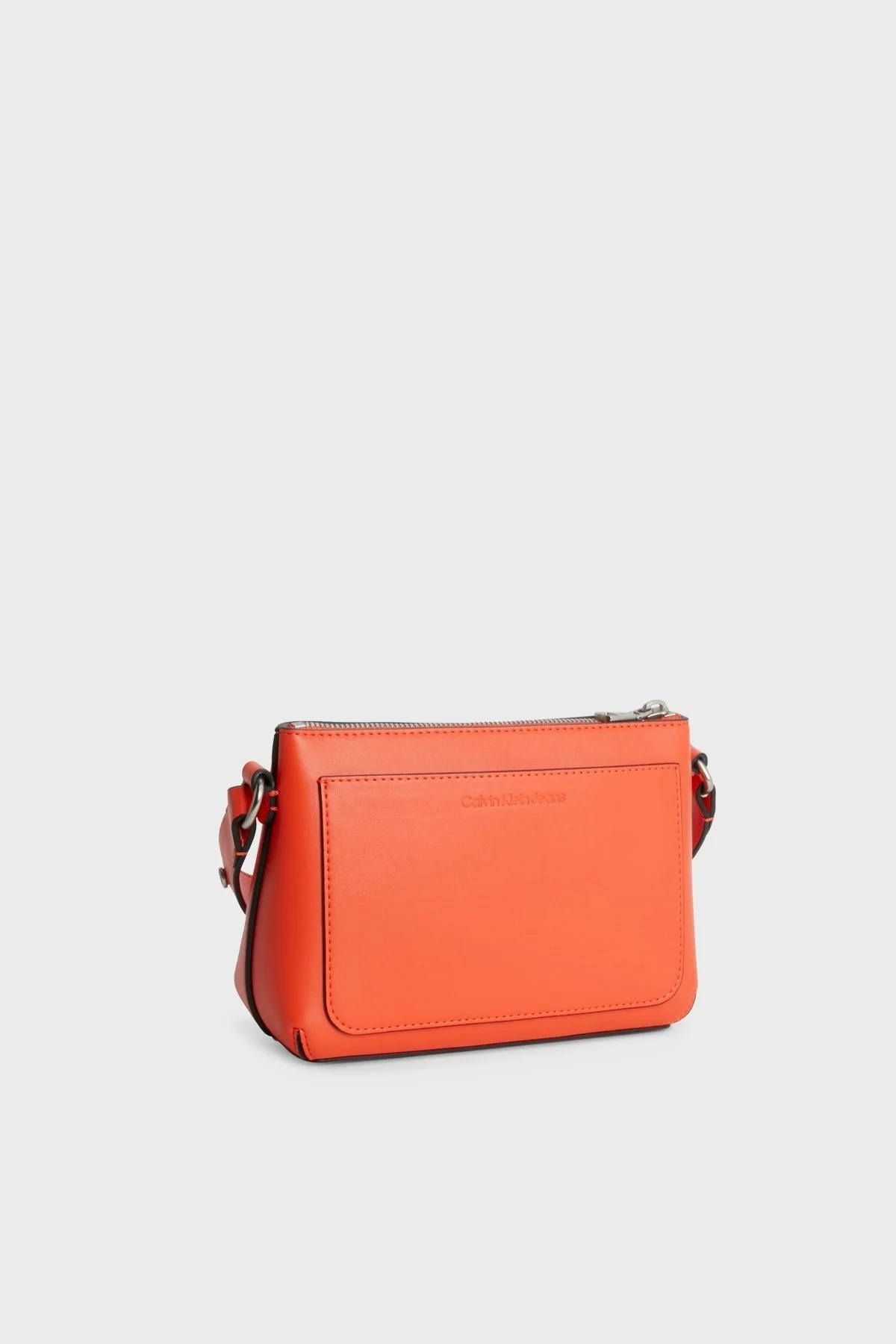 Calvin Klein Fermuarlı Ayarlanabilir Çapraz Askılı K60K610681XBS Bayan Çanta K60K610681 XBS TURUNCU - 4