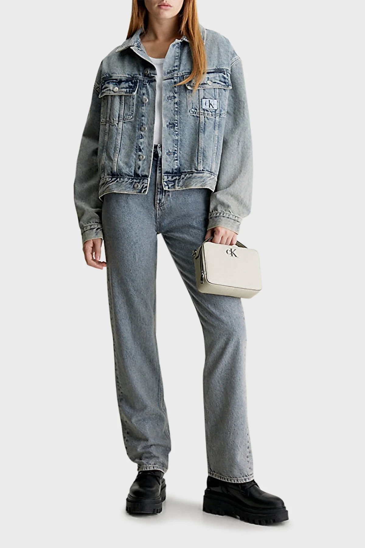 Calvin Klein Fermuarlı Ayarlanabilir Çapraz Askılı K60K610683CI2 Bayan Çanta K60K610683 CI2 BEYAZ - 2